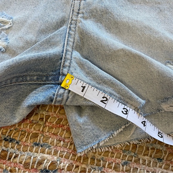 Zara Distressed High Rise Shorts - Picture 11 of 11